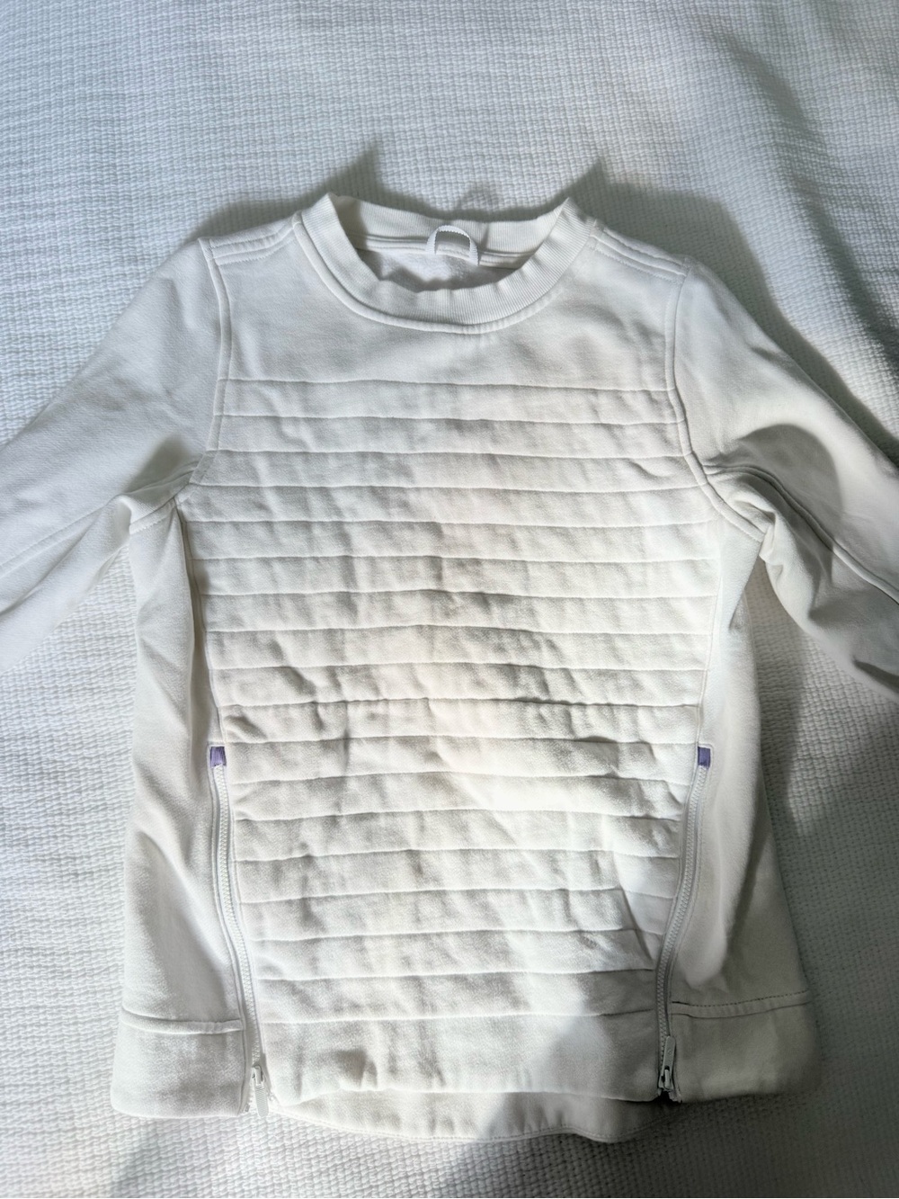 lululemon athletica Quilted Pullover - White